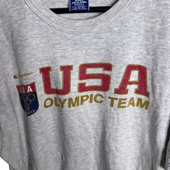 Vintage 90s Champion Atlanta 1994 Olympics T Shirt XL - Picture 2 of 5